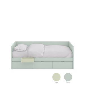 Cama Nido com Painel e Gavetas com Calhas – Muba Design
