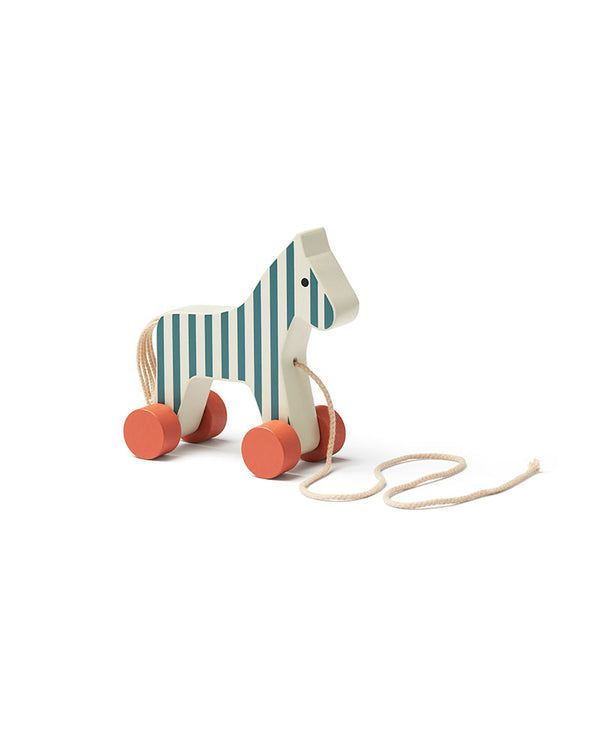 Cavalo de Puxar às Riscas CARL LARSSON - Kids Concept - KidsR