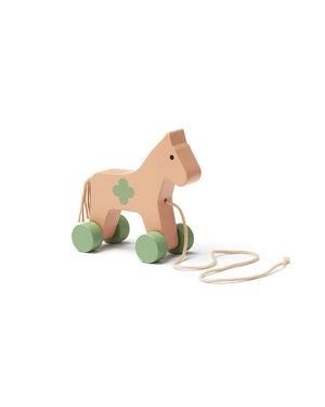 Cavalo de Puxar Rosa CARL LARSSON - Kids Concept - KidsR