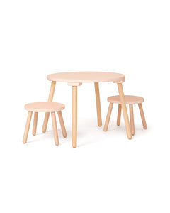 Conjunto Mesa e Banco Alperce - Kids Concept - KidsR