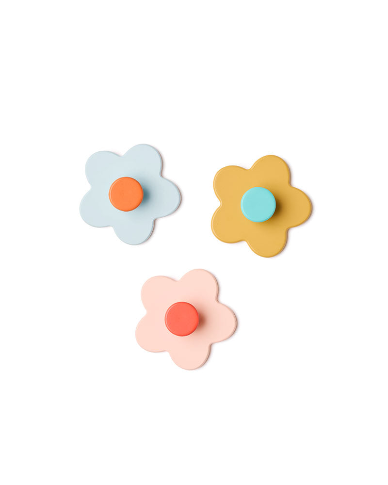 Cabides Flor Multicolor 3 un. - Kids Concept - KidsR