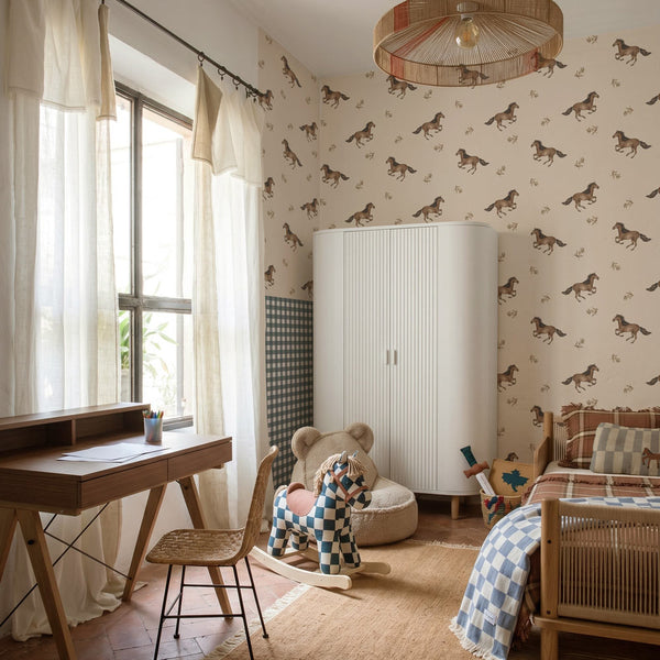 Papel de Parede Horses Beige – Dekornik – imagem 2