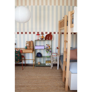 Papel de Parede Stripes nostalgia beige blue – Dekornik – imagem 3