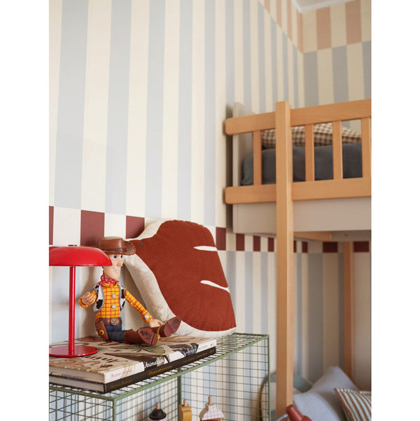 Papel de Parede Stripes nostalgia beige blue – Dekornik – imagem 4