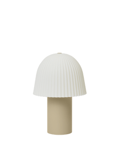 Candeeiro portátil Frill — Cashmere/White