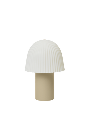 Candeeiro portátil Frill — Cashmere/White