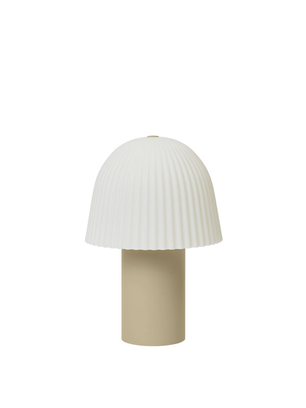 Candeeiro portátil Frill — Cashmere/White
