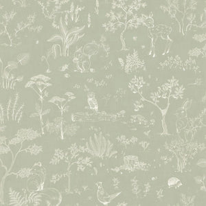 Papel de Parede Hollie – Pistácio – amostra do padrão