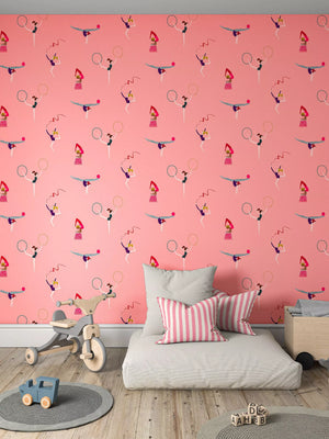 Papel de parede Harlequin Balancing Act 112644 Blossom Raspberry Grape