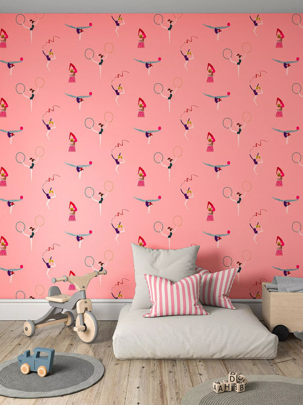 Papel de parede Harlequin Balancing Act 112644 Blossom Raspberry Grape