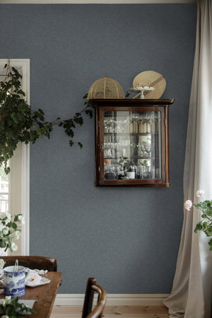 Papel de parede Weaver’s Wall — Azul 3568