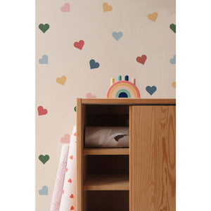 Papel de Parede Hearts in all colours – Dekornik – imagem 3