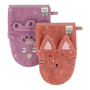 Luvas de Banho Pack de 2 - Mrs. Cat - Mrs. Peacock da Trixie - imagem principal