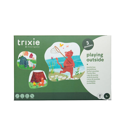 Caixa de Puzzles - Brincar no Exterior - 3 Puzzles – Trixie – imagem principal
