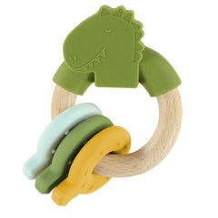 Argola de Atividades em Madeira e Silicone - Mr. Dino – Trixie – imagem principal