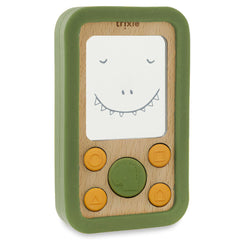 Telefone de Brincar em Madeira e Silicone - Mr. Dino – Trixie – imagem principal