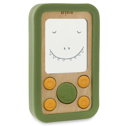 Telefone de Brincar em Madeira e Silicone - Mr. Dino – Trixie – imagem principal