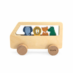 Autocarro com Animais em Madeira da Trixie - imagem principal