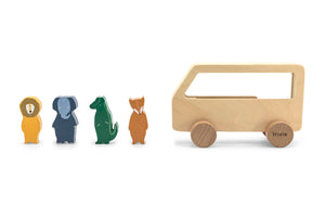 Autocarro com Animais em Madeira da Trixie - vista 3