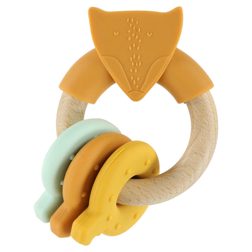 Anel de Atividades de Madeira e Silicone - Mr. Fox da Trixie - imagem principal