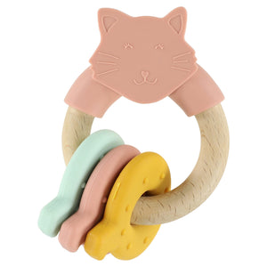 Argola de Atividades em Madeira e Silicone - Mrs. Cat – Trixie – imagem principal