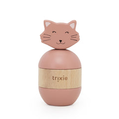 Empilhável com Chocalho em Madeira - Mrs. Cat – Trixie – imagem principal