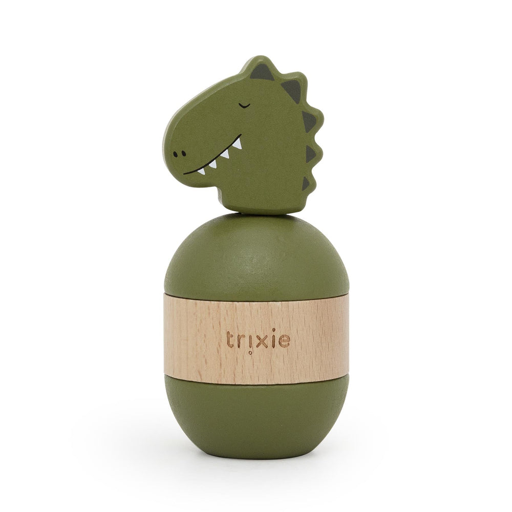 Empilhável com Chocalho em Madeira - Mr. Dino – Trixie – imagem principal