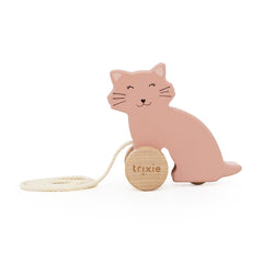 Brinquedo Pequeno de Puxar em Madeira - Mrs. Cat – Trixie – imagem principal
