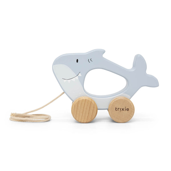 Brinquedo de Puxar em Madeira - Mr. Shark da Trixie - vista 2