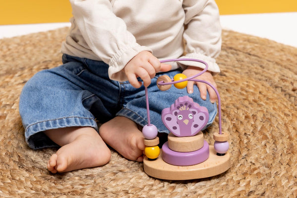 Labirinto de Contas em Madeira - Mrs. Peacock da Trixie - vista 5