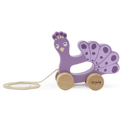 Brinquedo de Puxar em Madeira - Mrs. Peacock da Trixie - imagem principal