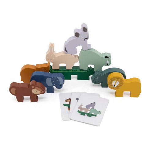 Jogo para Empilhar de Animais - Madeira da Trixie - imagem principal