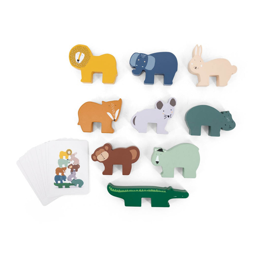 Jogo para Empilhar de Animais - Madeira da Trixie - imagem principal
