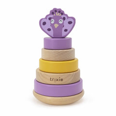 Brinquedo de Empilhar em Madeira - Mrs. Peacock da Trixie - imagem principal