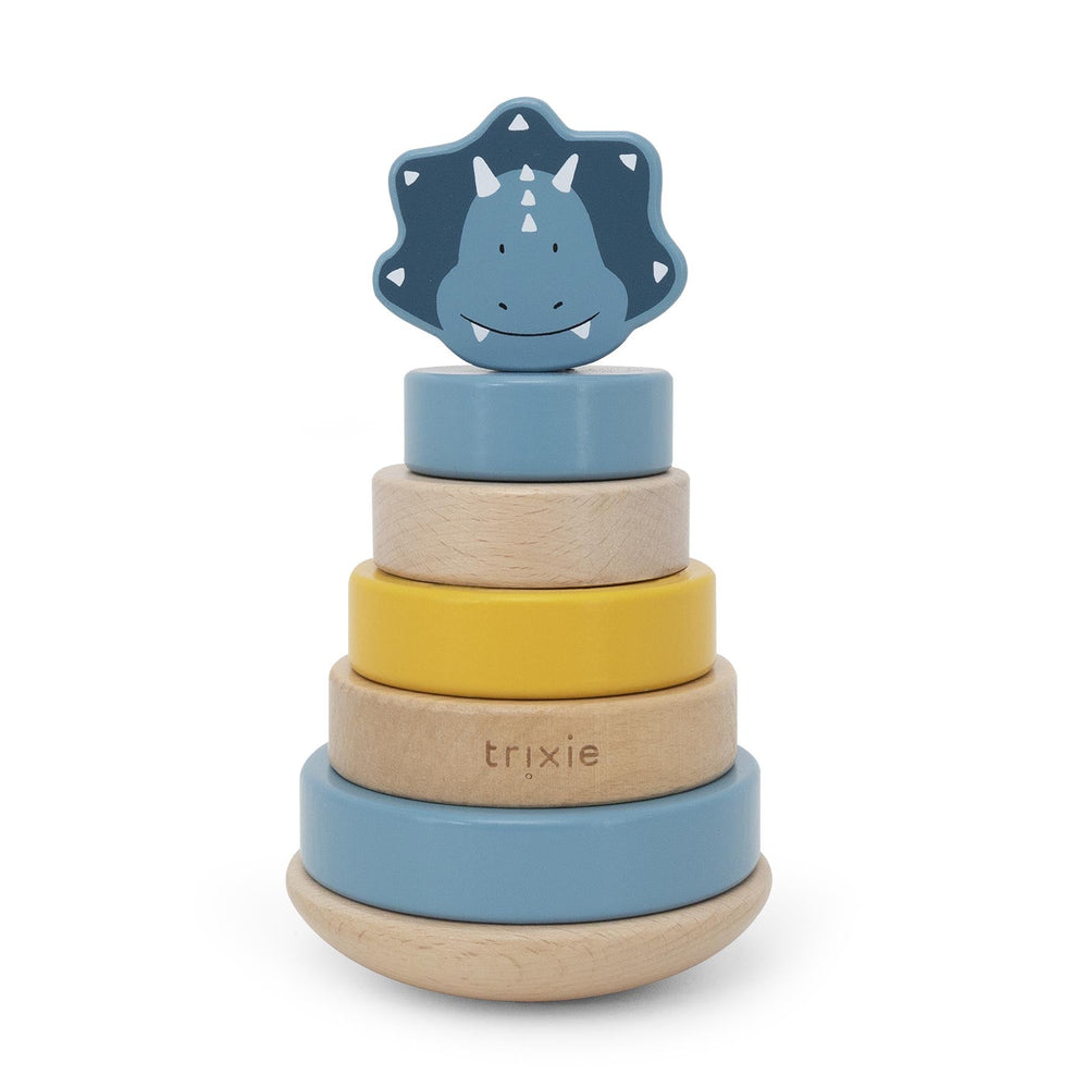 Brinquedo de Empilhar em Madeira - Mr. Triceratops – Trixie – imagem principal