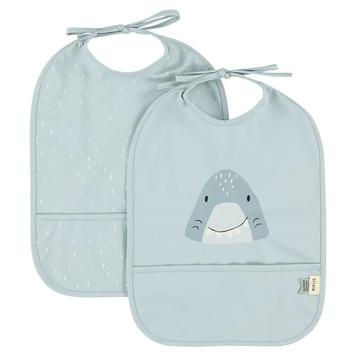 Babetes Impermeáveis Pack de 2 - Mr. Shark da Trixie - imagem principal