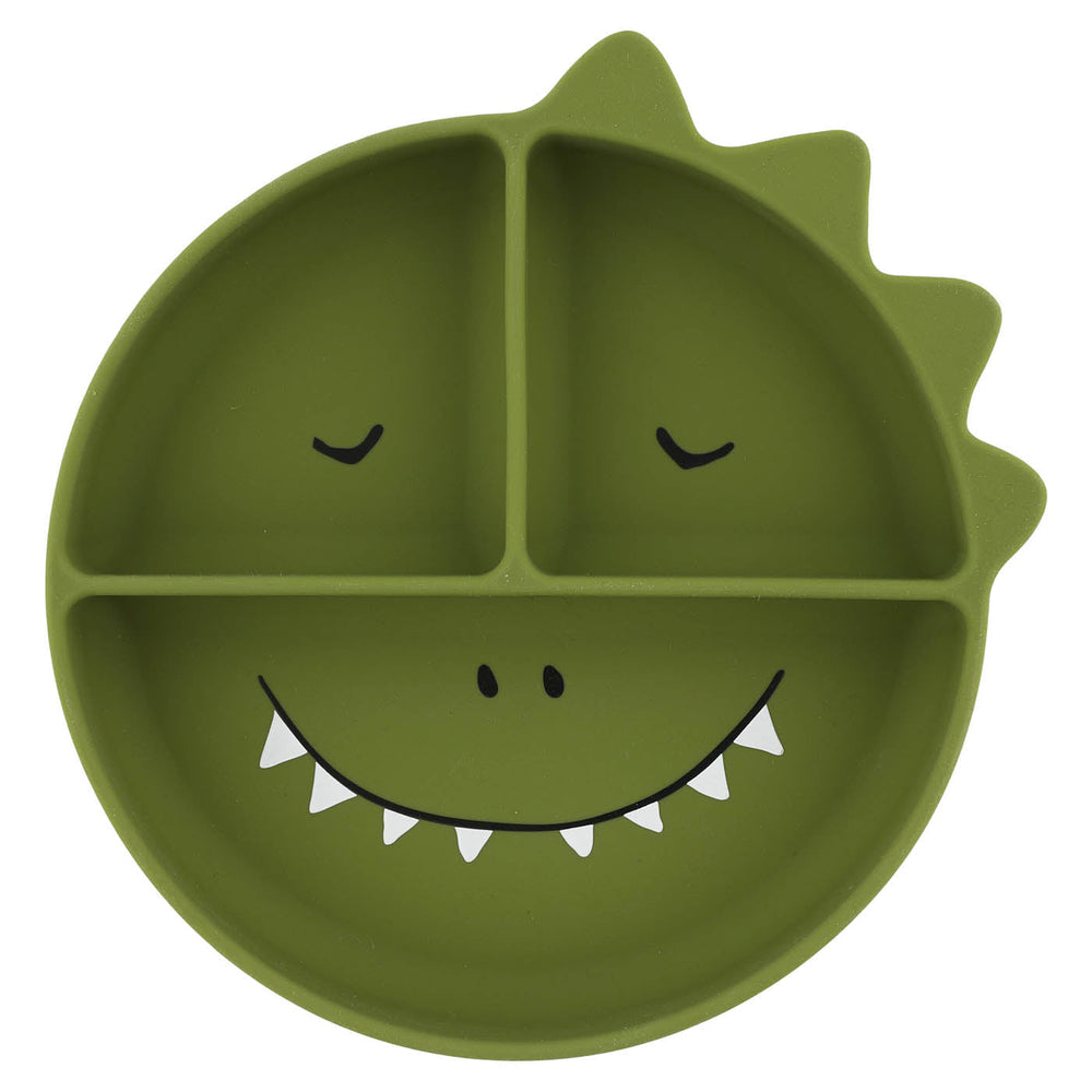 Prato de Silicone com Divisórias e Ventosa - Mr. Dino da Trixie - imagem principal