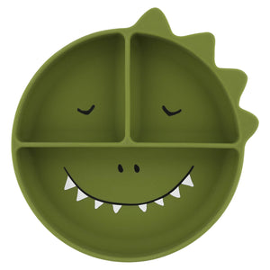 Prato de Silicone com Divisórias e Ventosa - Mr. Dino da Trixie - imagem principal