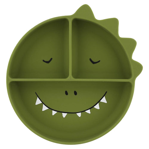 Prato de Silicone com Divisórias e Ventosa - Mr. Dino da Trixie - imagem principal