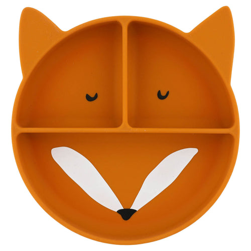 Prato de Silicone com Divisórias e Ventosa - Mr. Fox da Trixie - imagem principal