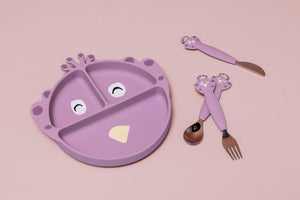 Prato de Silicone com Divisórias e Ventosa - Mrs. Peacoc da Trixie - vista 4