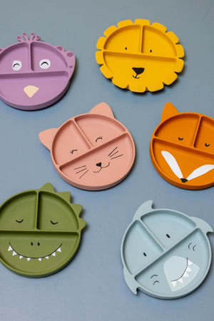 Prato de Silicone com Divisórias e Ventosa - Mrs. Peacoc da Trixie - vista 9