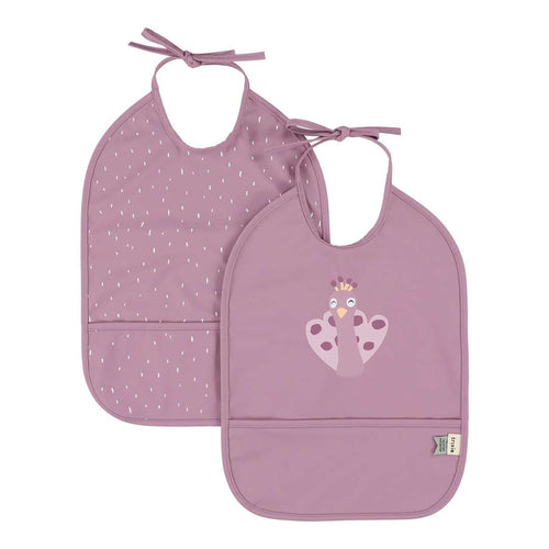 Babetes Impermeáveis Pack de 2 - Mrs. Peacock da Trixie - imagem principal