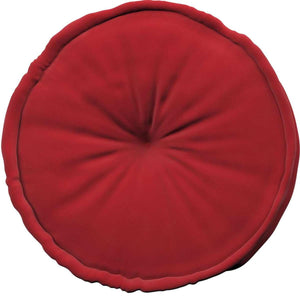 Puff francês, 50x13cm (Posh Velvet) - vermelho cereja - Yellow Tipi - vista 3