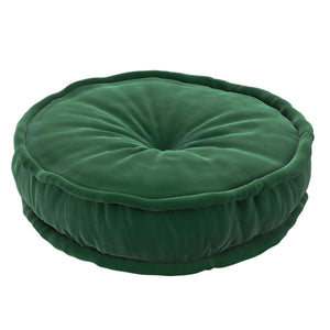 Puff francês, 50x13cm (Posh Velvet) - verde floresta - Yellow Tipi