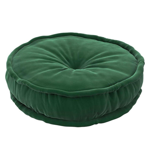 Puff francês, 50x13cm (Posh Velvet) - verde floresta - Yellow Tipi