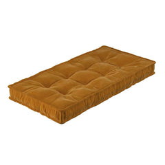 Colchão francês, 120x60x10cm (Posh Velvet) - mostarda - Yellow Tipi