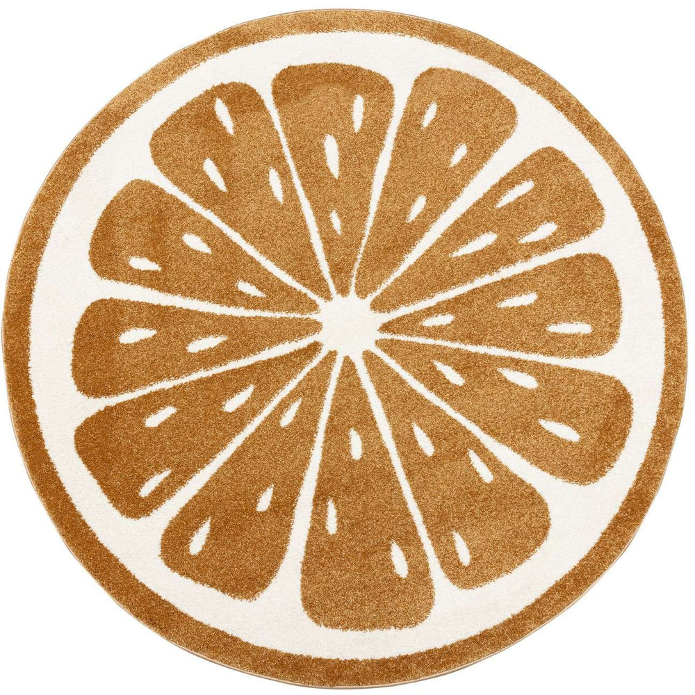 Tapete Laranja Doce 160cm, 160 cm - creme, laranja - Yellow Tipi