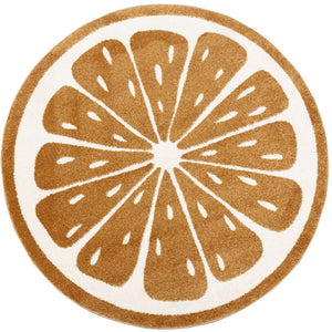 Tapete Laranja Doce 160cm, 160 cm - creme, laranja - Yellow Tipi