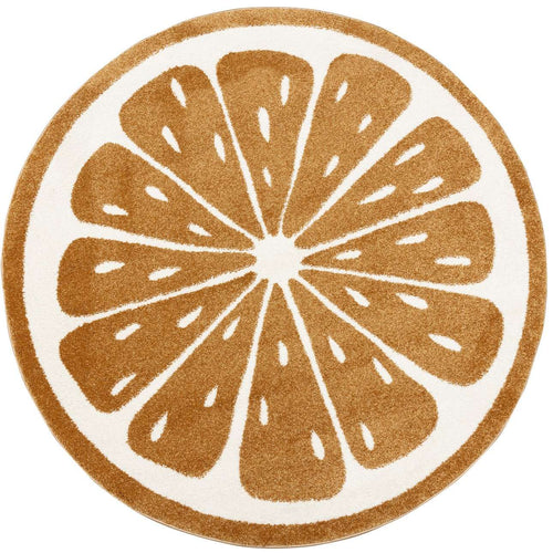 Tapete Laranja Doce 160cm, 160 cm - creme, laranja - Yellow Tipi